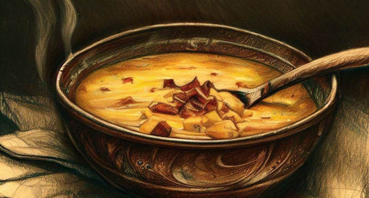 Cheddar, Beer, & Bacon Soup